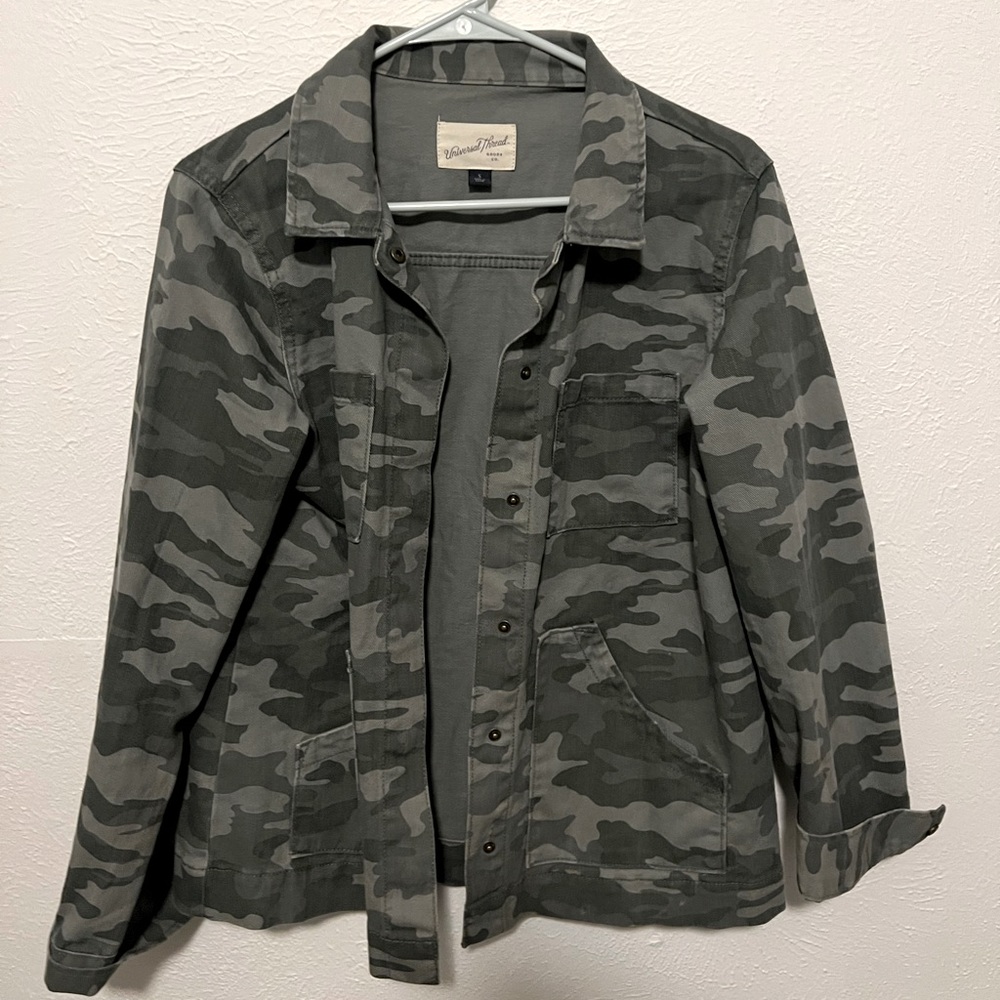 Denim / Jean Camouflage Spring Jacket